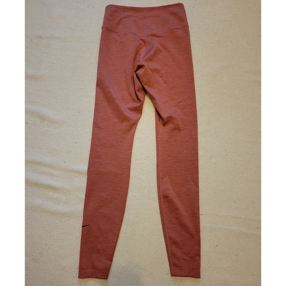Womens Nike Dri fit leggings in a beautiful rose/brown color size small - Picture 6 of 6